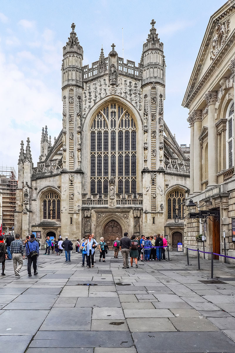 Bath Abbey western front